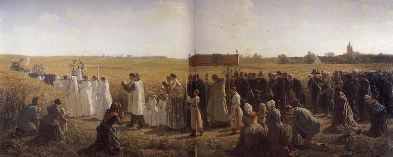 Jules Breton La Benediction des bles en Artois Norge oil painting art